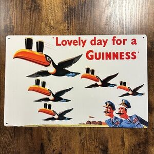 Metal Guinness Stout Bar Sign